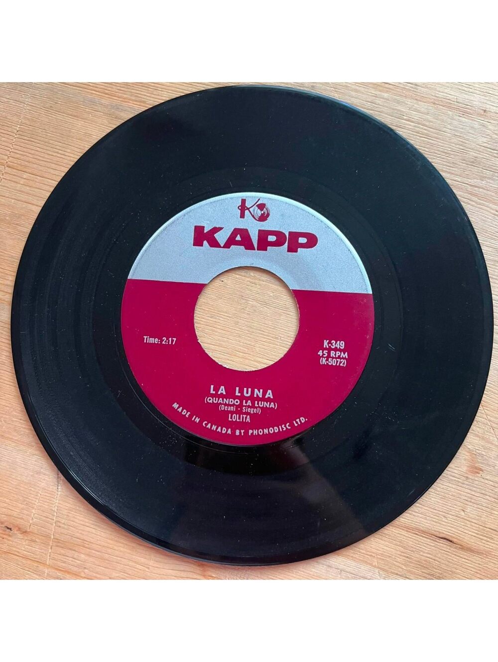 Lolita - La Luna/Sailor 45rpm VG+ R89